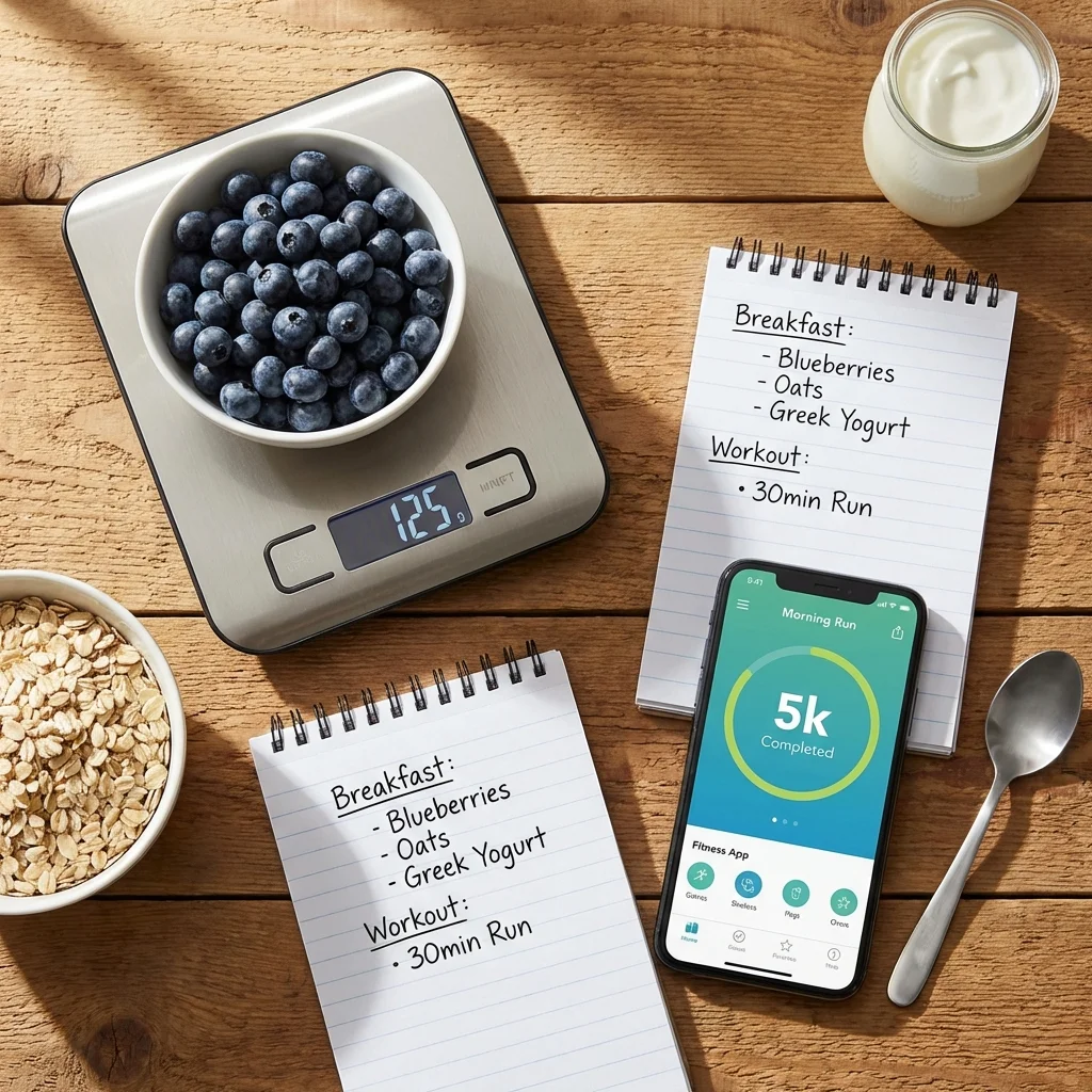 Tracking calories with scale